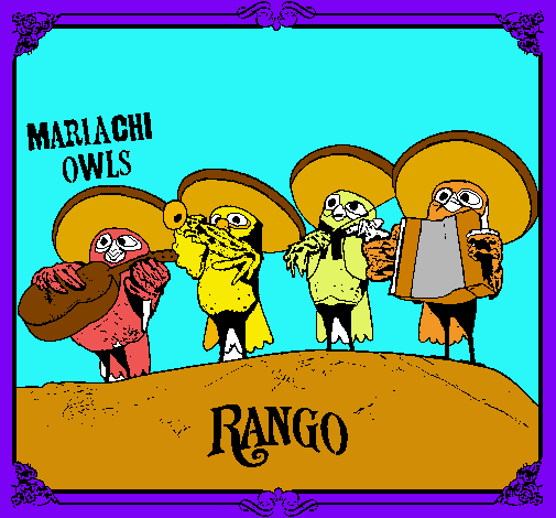 Dibujo Mariachi Owls pintado por tiaru