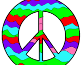 Dibujo Símbolo de la paz pintado por teresagarcia