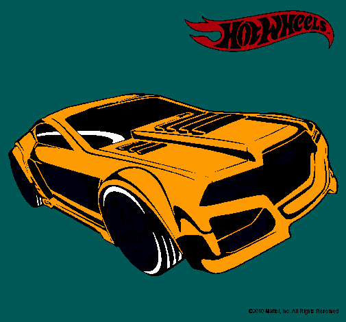 Dibujo Hot Wheels 5 pintado por gonare