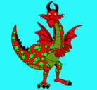Dibujo Dragón feliz pintado por brayanquino9