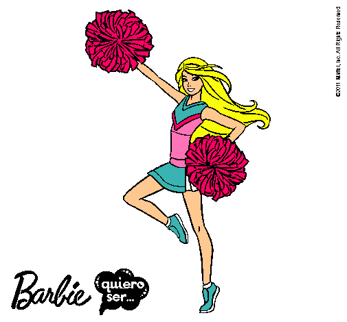 Dibujo Barbie animadora pintado por HASHI