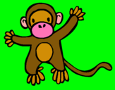 Dibujo Mono pintado por amysyoyo