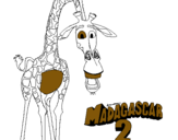 Dibujo Madagascar 2 Melman pintado por araceli_ga