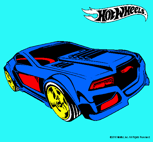 Dibujo Hot Wheels 5 pintado por kaco5