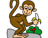 Dibujo Mono pintado por victoriasena