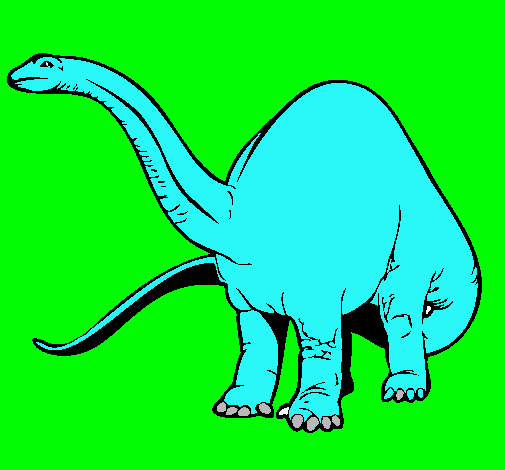 Dibujo Braquiosaurio II pintado por araceli_ga