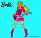 Dibujo Barbie guitarrista pintado por cristivan