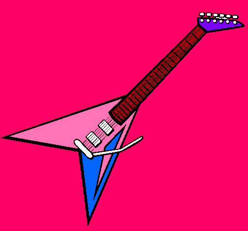 Dibujo Guitarra eléctrica II pintado por melissa3