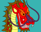 Dibujo Cabeza de dragón pintado por ana_2222