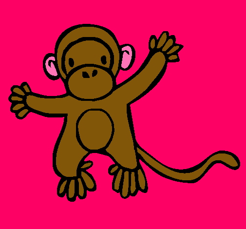 Dibujo Mono pintado por abylizbeth