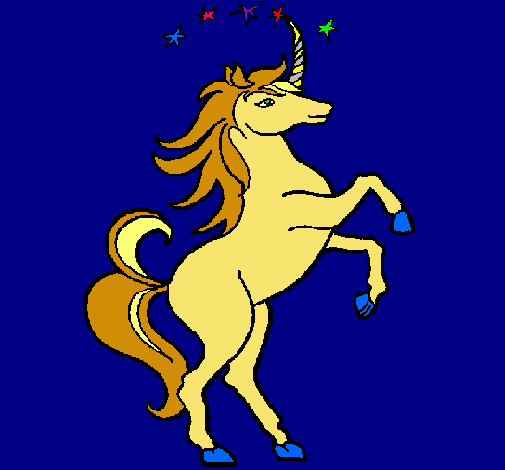 Dibujo Unicornio pintado por arianilla