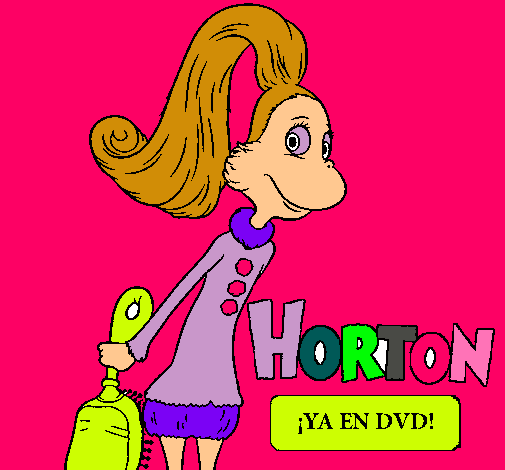 Dibujo Horton - Sally O'Maley pintado por michelsita