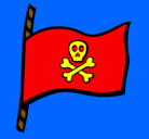 Dibujo Bandera pirata pintado por 456789431