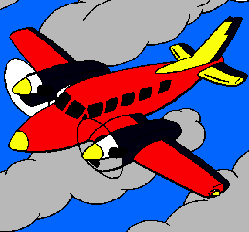 Dibujo Avioneta pintado por AniSierra