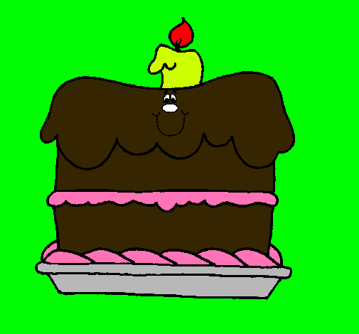 Dibujo Pastel de cumpleaños pintado por izco6