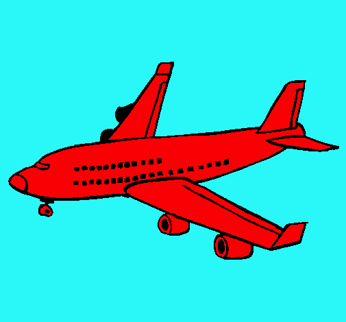 Dibujo Avión de pasajeros pintado por brayanquino9