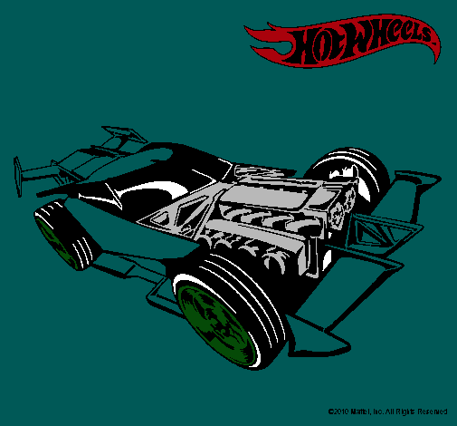 Dibujo Hot Wheels 9 pintado por gonare