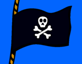 Dibujo Bandera pirata pintado por maxix3