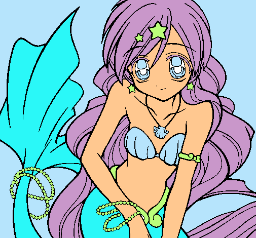 Dibujo Sirena pintado por yuli_13