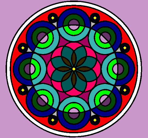 Dibujo Mandala 35 pintado por Nickukita8