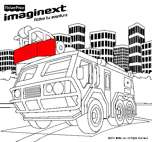 Dibujo Imaginext 15 pintado por Dibujines