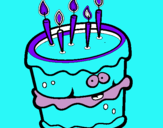 Dibujo Pastel de cumpleaños 2 pintado por araceli_ga