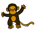 Dibujo Mono pintado por moniii