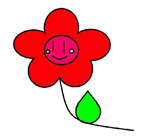 Dibujo Flor contenta pintado por abylizbeth