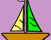 Dibujo Barco velero pintado por miamile160