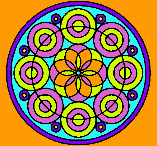 Dibujo Mandala 35 pintado por LoveLoveLo