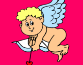 Dibujo Cupido pintado por doryjaky