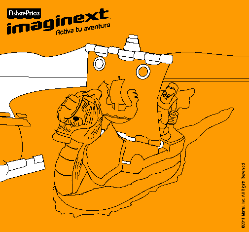 Dibujo Imaginext 19 pintado por Dibujines