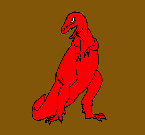 Dibujo Tiranosaurios rex pintado por Lukasel