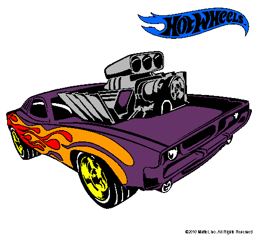 Dibujo Hot Wheels 11 pintado por terri