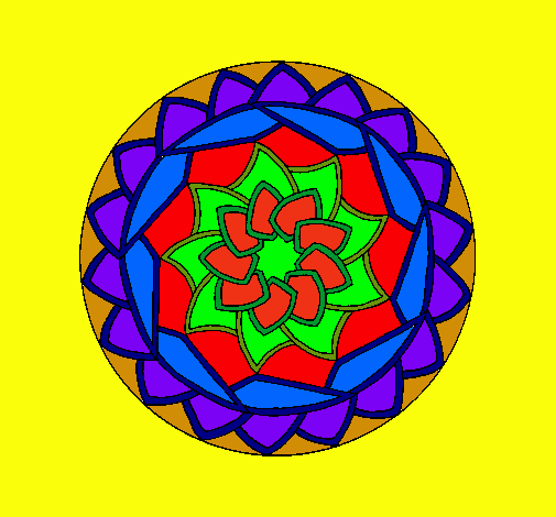 Dibujo Mandala 1 pintado por erneschiva