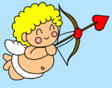 Dibujo Cupido pintado por karielys