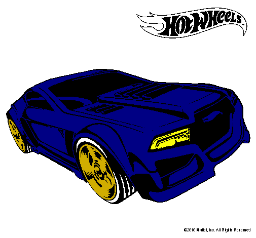 Dibujo Hot Wheels 5 pintado por lautii