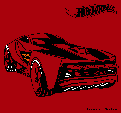 Dibujo Hot Wheels 12 pintado por jany