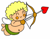 Dibujo Cupido pintado por maycel
