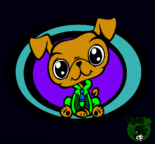 Dibujo Perrito Littlest Pet Shop pintado por leoncito12