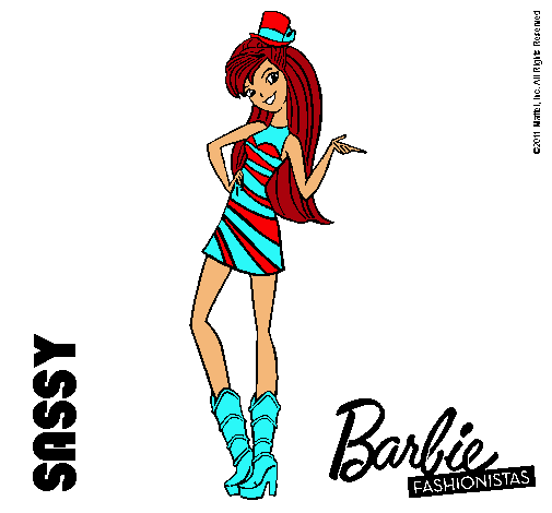 Dibujo Barbie Fashionista 2 pintado por Dia78