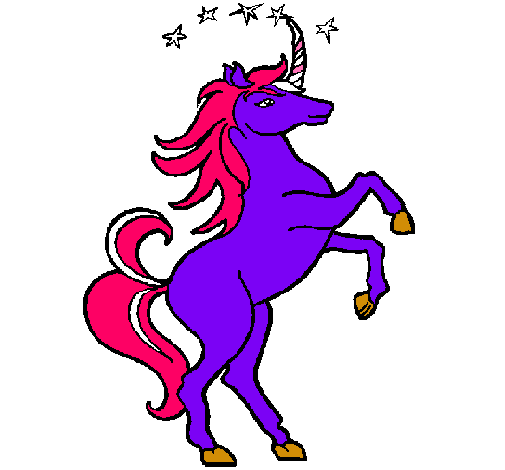 Dibujo Unicornio pintado por NADIN