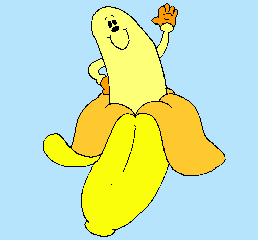 Dibujo Banana pintado por Jorgexu