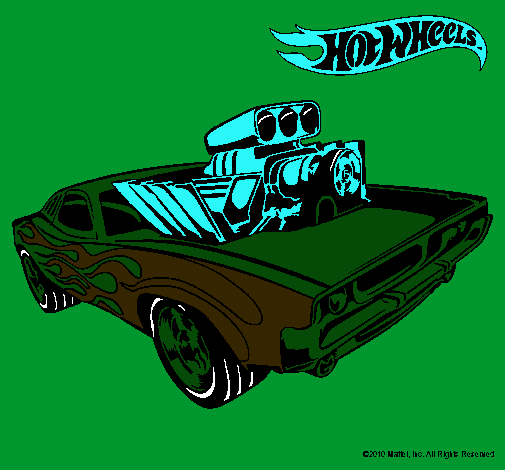 Dibujo Hot Wheels 11 pintado por pinhidred