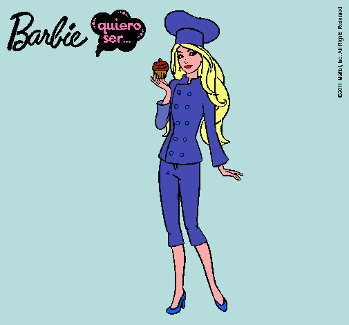 Dibujo Barbie de chef pintado por sarita1990