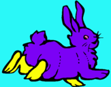 Dibujo Conejo contento pintado por valeriako