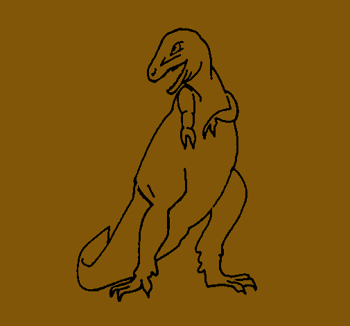 Dibujo Tiranosaurios rex pintado por araceli_ga