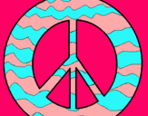 Dibujo Símbolo de la paz pintado por nenika