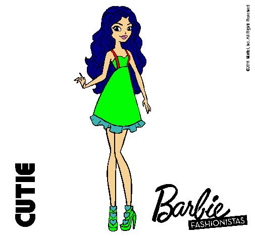 Dibujo Barbie Fashionista 3 pintado por Dia78