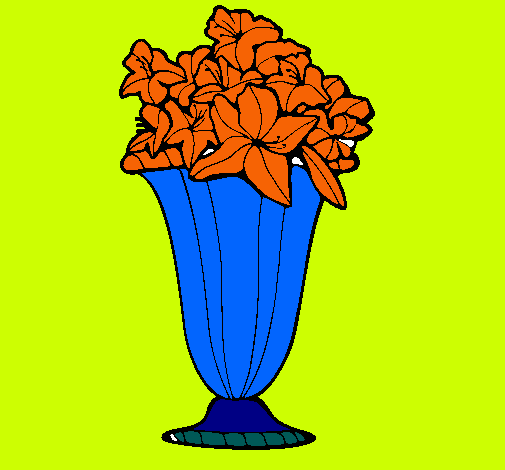Dibujo Jarrón de flores pintado por NADIN